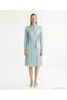 Plain Shirt Collar Long Sleeve Dress