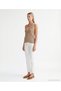 Cropped Pad V-Neck Sleeveless Sweater - 4
