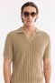 Men's Mink Polo Collar 100% Cotton Soft Touch Regular Fit Knitwear T-Shirt A61Y5024 - 6