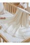 Knitwear Braided Cotton Combed Cotton Pearl Detailed 100% Cotton Baby Blanket 100X100 cm Soft Warm - 4