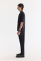 Men's Black Apaj Collar Viscose Blended Short Sleeve Comfort Fit Shirt A61Y2061 - 3