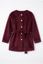 Fox Belted Coat 202726 - Bordo - 5
