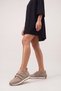 Women's Suede Mary Jane Double Strap Retro Casual Sports Ballerina Sneaker Shoes Golyate Beige Suede - 2