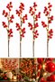 Led Fairy Daylight + 4 Pieces 70 cm Large Size Handmade Uğur Kokina Red Berry Christmas Ornament
