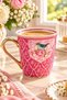 Nice Qush Pink Porcelain Mug - 250 ml