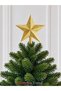Christmas Tree Ornament Gold Silvery Peak Star 15 cm Pine Tree Peak Star - 7