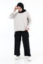 Hijab Pants Black Comfortable Fit Elastic Waist Aerobin - 7