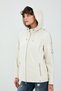 Judith Women's Cream Hooded Oversize Leather Jacket 22Wgd5045U4 - 4