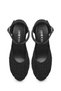 Women's Black Ankle Buckle Wedge Heeled Espadrilles 26Pfd20636F - 4