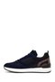 Men's Navy Blue Lace-Up Leather Casual Sneaker WM74001465 - 3