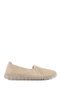 Women's Beige Suede Leather Comfort Shoes 26Pfd501310