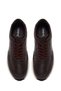 Men's Brown Lace-Up Leather Sneaker 26SFD640318 - 4