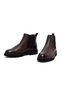 Men's Brown Leather Chelsea Boots Wm680017Df - 4