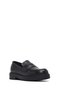 Women's Black Thick-Soled Leather Masculine Loafer Af190003Dv - 6