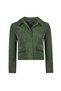 Cassandra Women's Green Slim-Fit Suede Leather Jacket 26Sgd565010 - 4