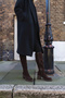 Women's Brown Zippered Thick Heeled Suede Leather Boots Wf180021Ds - 2