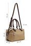 Women's Beige Long Strap Fabric Shoulder Bag Ab240007Kk - 2