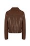 Jill Women's Brown Short Leather Jacket 26Sgd52982Z - 5