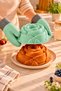 6-Piece Silicone Cake Pan Set: Rose, Bundt, and Baton Tart Pans; Pair of Oven Mitts; Fire-Resistant, Non-Stick, Flexible - 3
