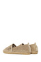 Women's Light Beige Suede Leather Espadrille 26Pfd205110 - 7