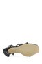 Women's Black Ankle Strap Stone Detailed Thin Heeled Sandals 26Sfe390232 - 6
