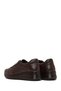 Women's Brown Lace-Up Thick Sole Leather Sneaker Af460005Dv - 5