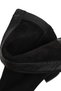 Women's Black Zippered Short Thick Heeled Suede Leather Boots 25Wfd142210 - 8