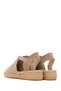 Women's Beige Suede Leather Espadrille 26Sfd206610 - 6