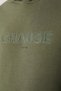 Men's Khaki Hooded 3 Thread Raised Printed Sweatshirt A32Y1240 - 5