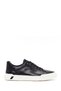 Men's Black Lace-Up Leather Sneaker 26SFD699218
