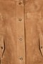 Sandiego Women's Camel Oversize Suede Leather Jacket 26Sgd565810 - 6