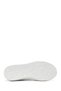 Women's White Lace-Up Thick-Soled Leather Sneaker 26Pfd411118 - 5