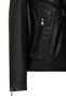Vanessa Women Black Shirt Collar Short Oversized Leather Jacket 25Wgd5325U4 - 6