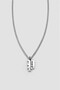 316L Steel Gothic P Letter Necklace Ka1112Gm