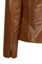 Molly Women's Camel Short Leather Jacket 26Sge56861M - 5