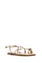 Women's Gold Metallic Flip-Flop Sandals 26Sfd440732 - 7