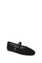 Women's Black Buckle Mesh Ballerinas 26Pfd37036F - 7