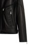 Vanessa Women Black Shirt Collar Short Oversized Leather Jacket 25Wgd5325U4 - 5