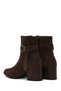 Women's Mink Zippered Thick Heeled Suede Leather Boots Wf180033Ds - 8