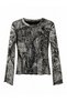 Girls' Metallic Printed Long Sleeve Blouse - 5
