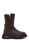 Women's Brown River Zip-Up Boots with Thick Sole 026Z100026