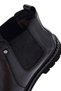 Men's Black Leather Chelsea Boots Wm680017Df - 7