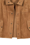 Sandiego Women's Camel Oversize Suede Leather Jacket 26Sgd565810 - 7