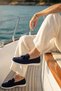 Men's Navy Blue Tasseled Suede Leather Casual Loafer 26Sfd633510 - 2