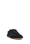 Women's Black Lace-Up Stone Suede Leather Sneaker 26Pfd431810 - 7