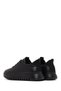 Women's Black Lace-Up Thick-Soled Leather Sneaker Af460007Dv - 5