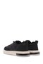 Men's Black Lace-Up Patterned Fabric Sneakers 26SFD69326F - 6