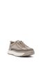 Men's Beige Lace-Up Fabric Sneakers 26SFD69386F - 7