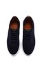 Men's Navy Blue Lace-Up Suede Leather Sneaker 26SFD740310 - 4