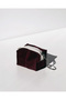 Handmade Caramel Coffee Velvet Mini Wallet, Bag Charm, Keychain—Offcut Collection Mistletoe XS - 2